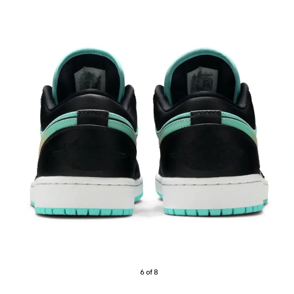 Air Jordan 1 Low SE 'Tropical Twist' Big Boys Sz 5.5 EUC Teal - Picture 2 of 11